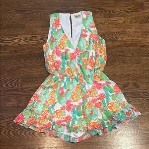 Floral Sleeveless Romper